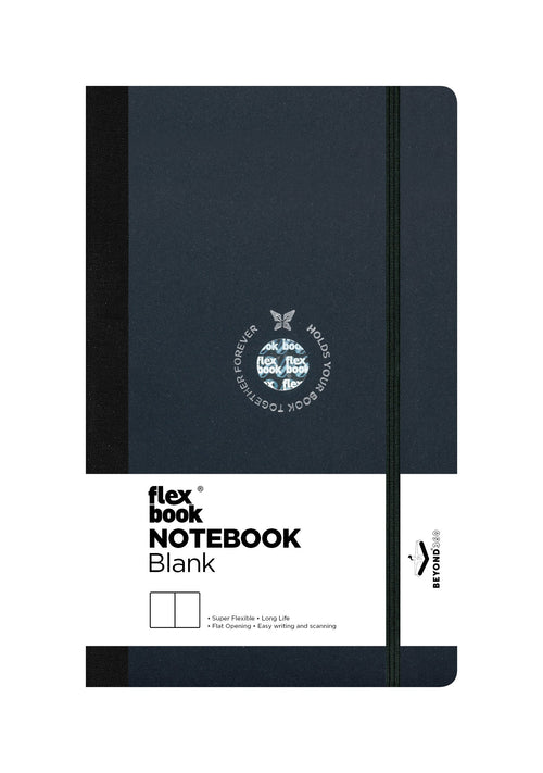 Flexbook | Plain | Medium A5 Size Notebook | Black | Flex Global