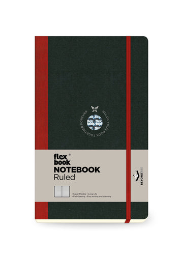 Flexbook | Ruled | Medium A5 Size Notebook | Red | Flex Global