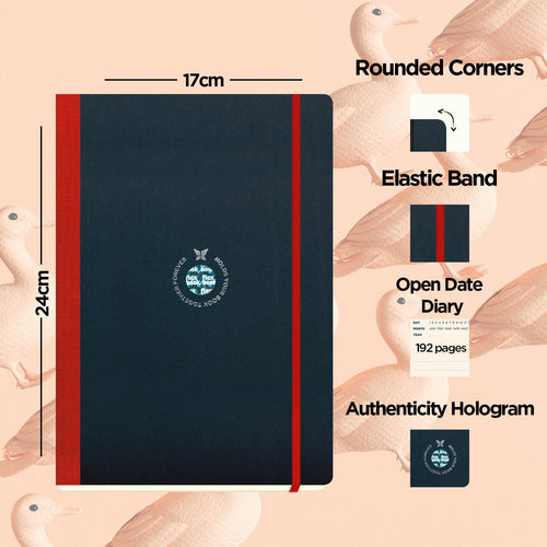 Flexbook | Open Date | Large B5 Size Planner | Red | Flex Global
