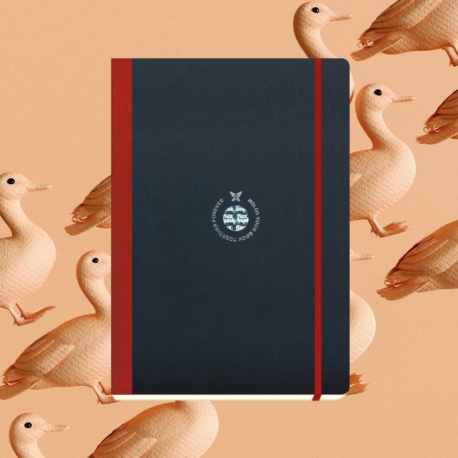 Flexbook | Open Date | Large B5 Size Planner | Red | Flex Global