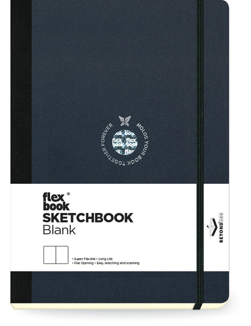 Flexbook | Blank | Medium A5 Size Sketchbook | Black | Flex Global Sketchbook