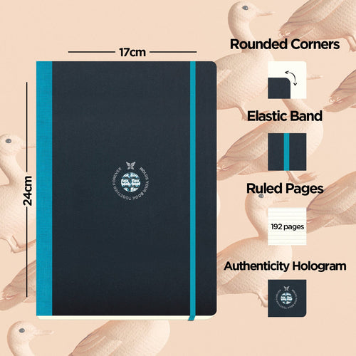 Flexbook | Ruled | Large B5 Size Notebook | Turquoise | Flex Global