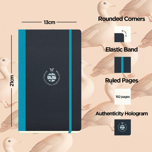Flexbook | Ruled | Medium A5 Size Notebook | Turquoise | Flex Global