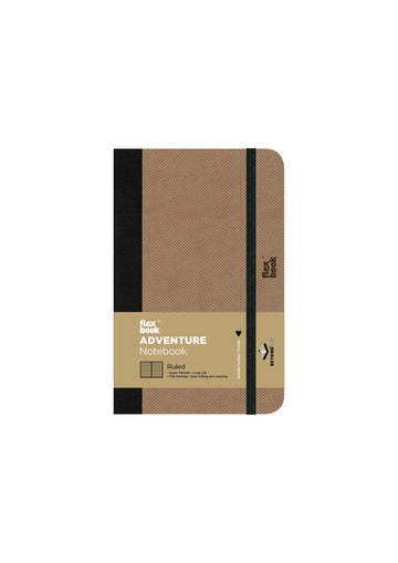 Flexbook | Ruled | Pocket A6 Size Notebook | Camel | Adventure Series
