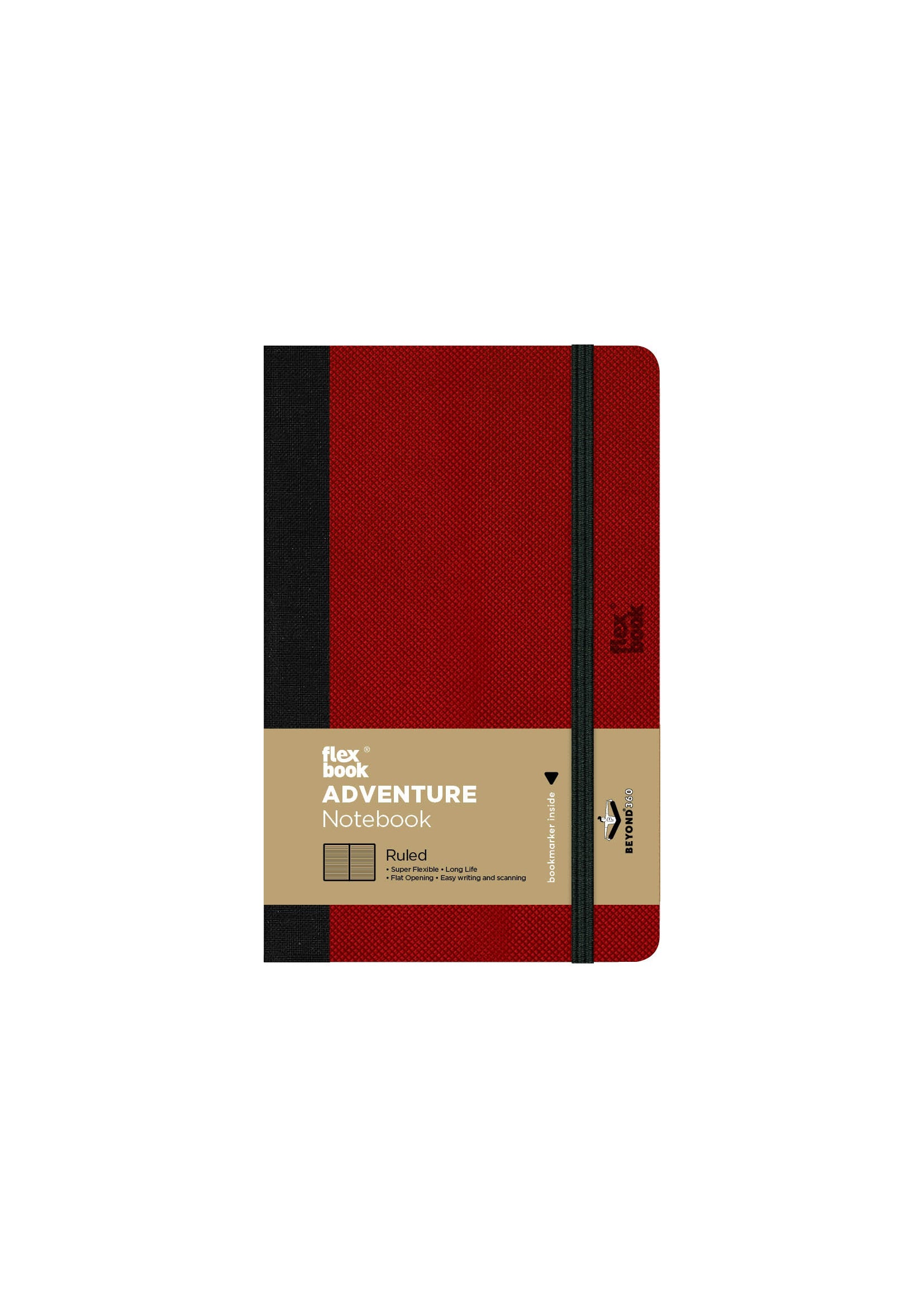 Flexbook | Ruled | Pocket A6 Size Notebook | Red | Adventure Series