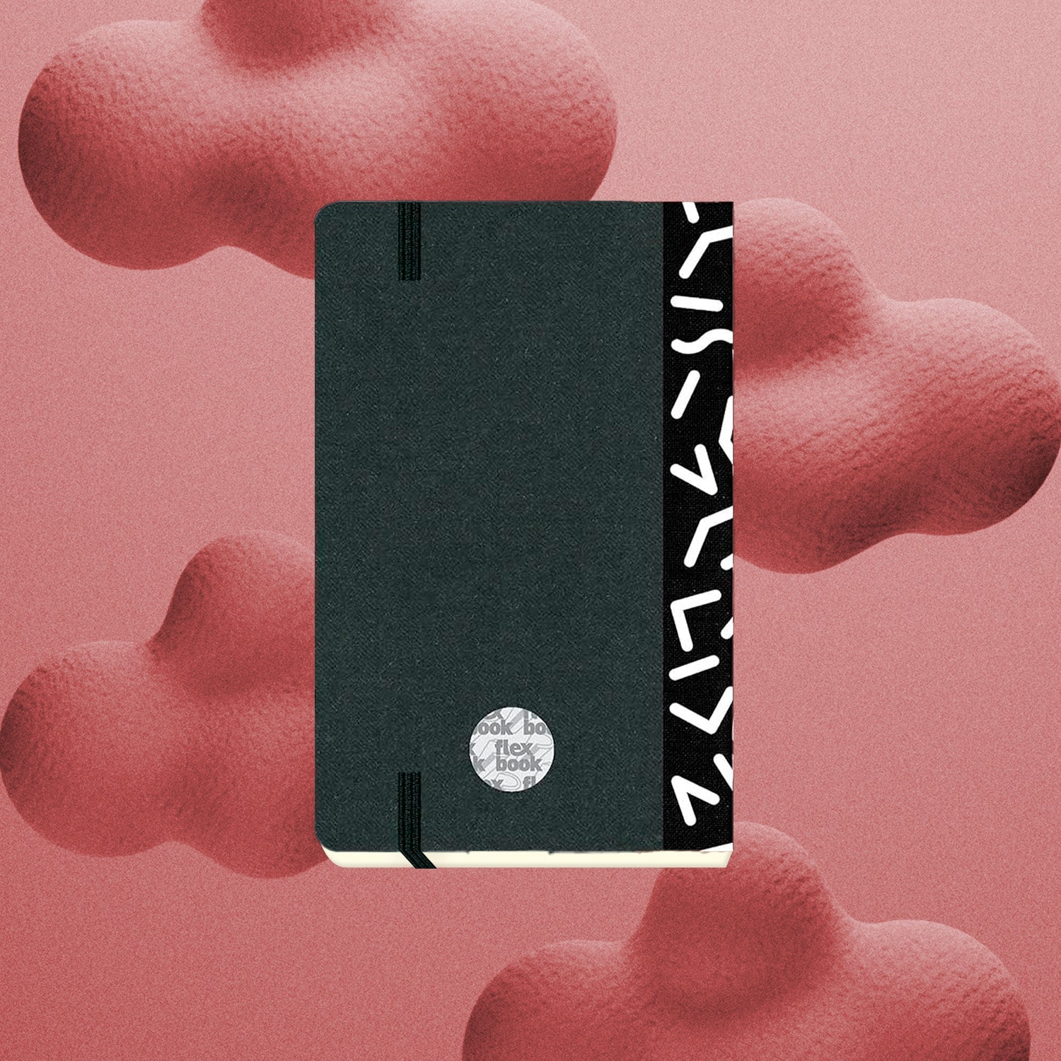 Flexbook | Ruled | Pocket A6 Size Notebook | Black | Visions 'All Angles' Spine