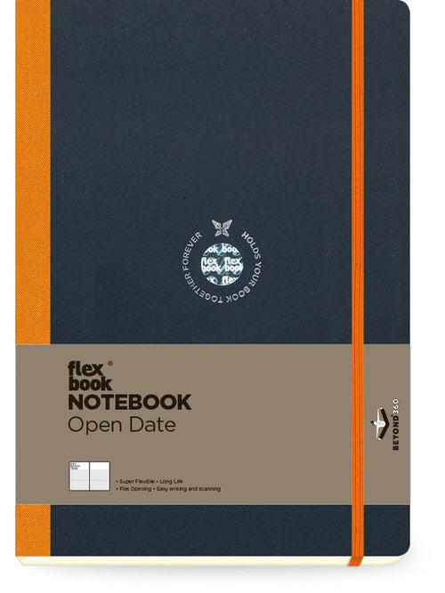 Flexbook | Open Date | Large B5 Size Planner | Orange | Flex Global