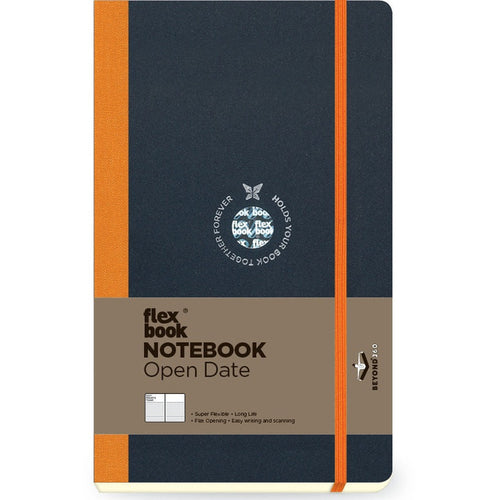 Flexbook | Open Date | Medium A5 Size Planner | Orange | Flex Global