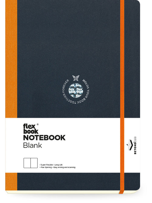 Flexbook | Plain | Large B5 Size Notebook | Orange | Flex Global