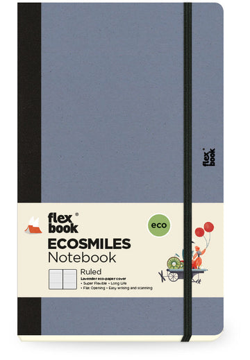 Flexbook | Ruled | Medium A5 Size Notebook | Lavender | Ecosmiles Eco Series