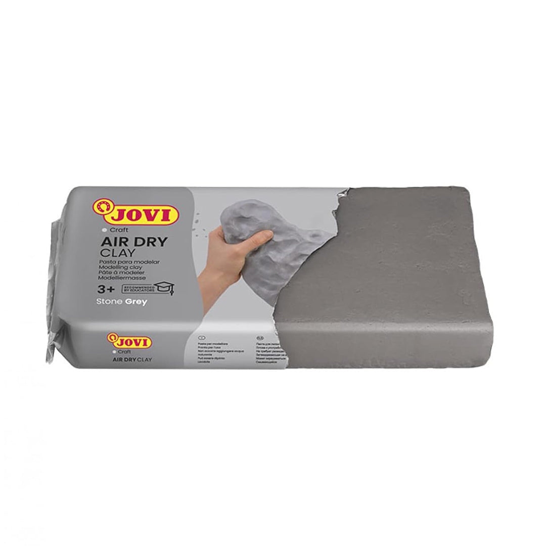 Jovi European Air-Dry Modeling Pure White Clay 3 Packets - Each Pack of 250 Grams for Sculpting Pottery Art & Craft Handicraft Educational Purpose Fine Motor Skills