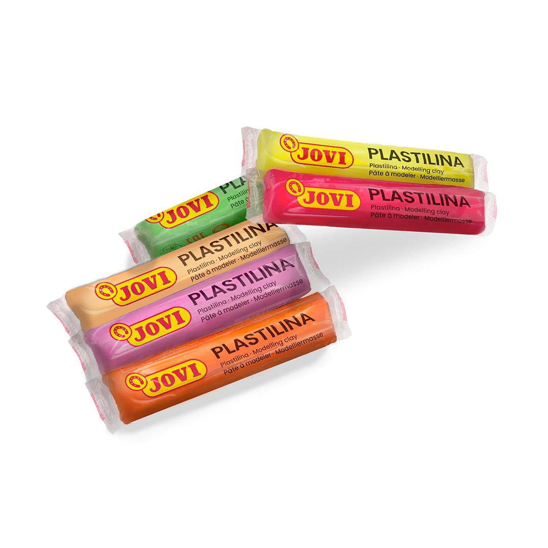 Jovi | Modeling Clay | Neon Colors | 0.50 Oz | Bars | Set of 6 | Arts and Craft