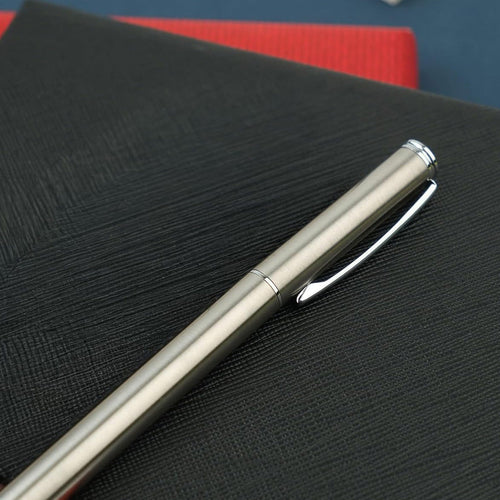 Scrikss 64 Series Rollerball Pen | Matt Chrome