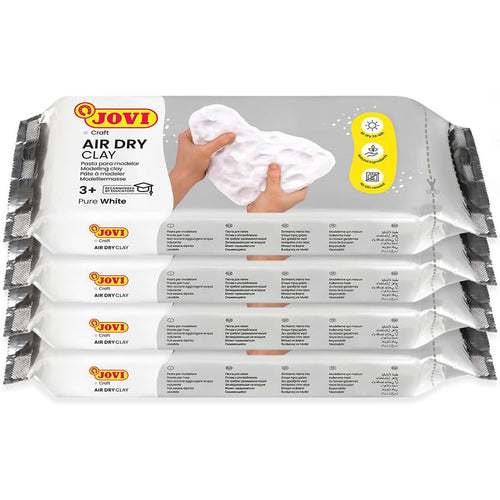 Jovi | Air Dry | Modeling Clay Kit | Set of 4 | White Color | (P86/4)