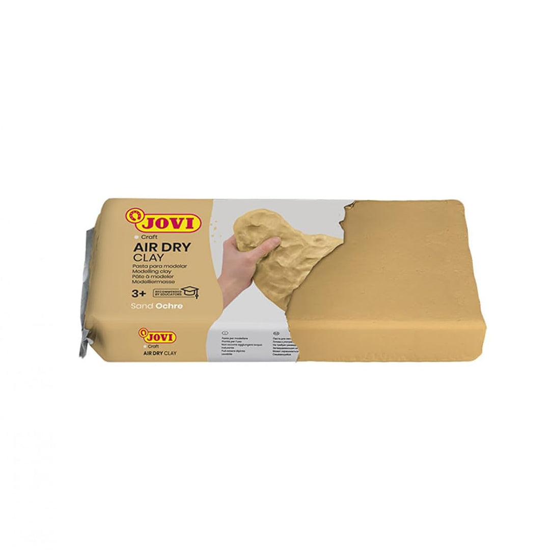 Jovi | European Air Dry | Modelling Sand | Ochre Non-Toxic Clay | Pack of 2 | 250g Each | Art & Craft