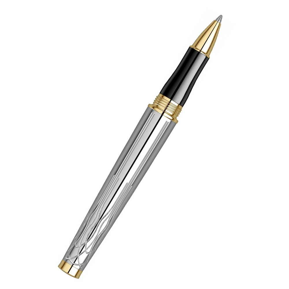 Scrikss | Heritage | Roller Ball Pen | Gold Chrome | 1.0mm