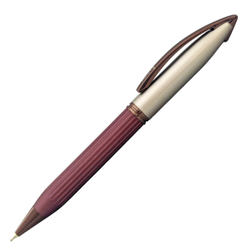 Acuity Ball Point Pen - Metal Body with Coffee Pink Matte Finish and Bronze Finish Accessories - It Comes in a Pen Pouch - Ink Colour Blue - 30002
