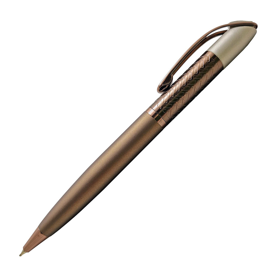 Acuity Coffee-Scented Blue Ink Ball Point Pen | Dark Brown Finish Metal Body with Glossy Clip | Coffee Fragrance Smell Ink | Perfect for Personal Use & Gift Idea | It Comes in a Pouch | 30045