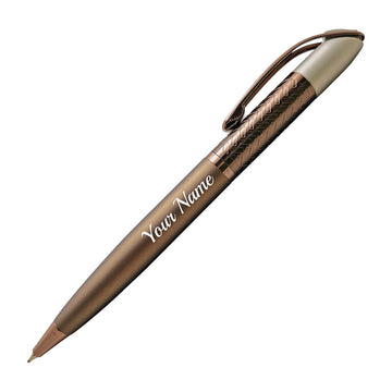 Acuity Coffee-Scented Blue Ink Ball Point Pen | Dark Brown Finish Metal Body with Glossy Clip | Coffee Fragrance Smell Ink | Perfect for Personal Use & Gift Idea | It Comes in a Pouch | 30045