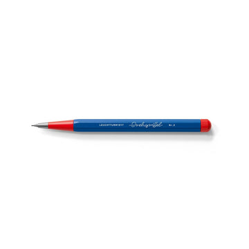 LEUCHTTURM1917 0.7mm Mechanical Clutch Pencil | Graphite HB Lead | Drehgriffel No. 2 | Bauhaus Edition | Red/Royal Blue