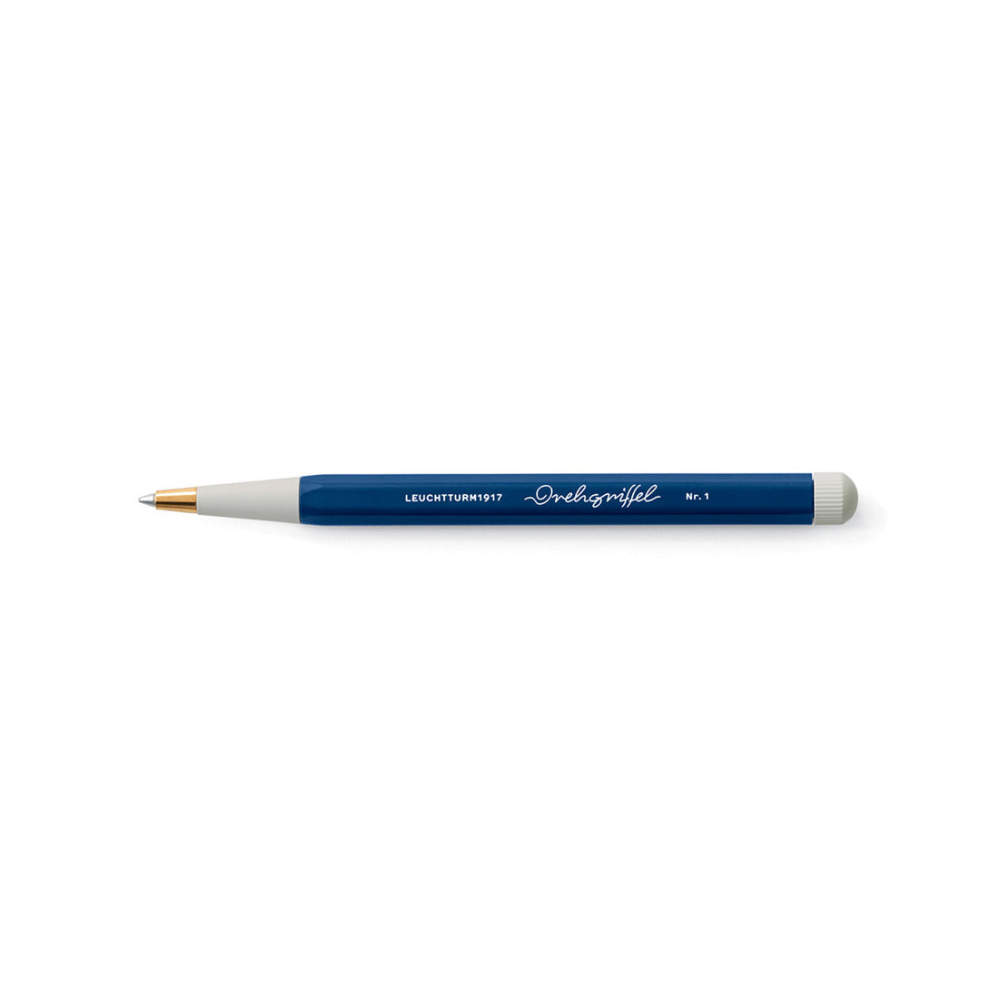LEUCHTTURM1917 Gel Pen with Document Proof Black Ink | Drehgriffel No. 1 | Navy Blue| Twist Mechanism