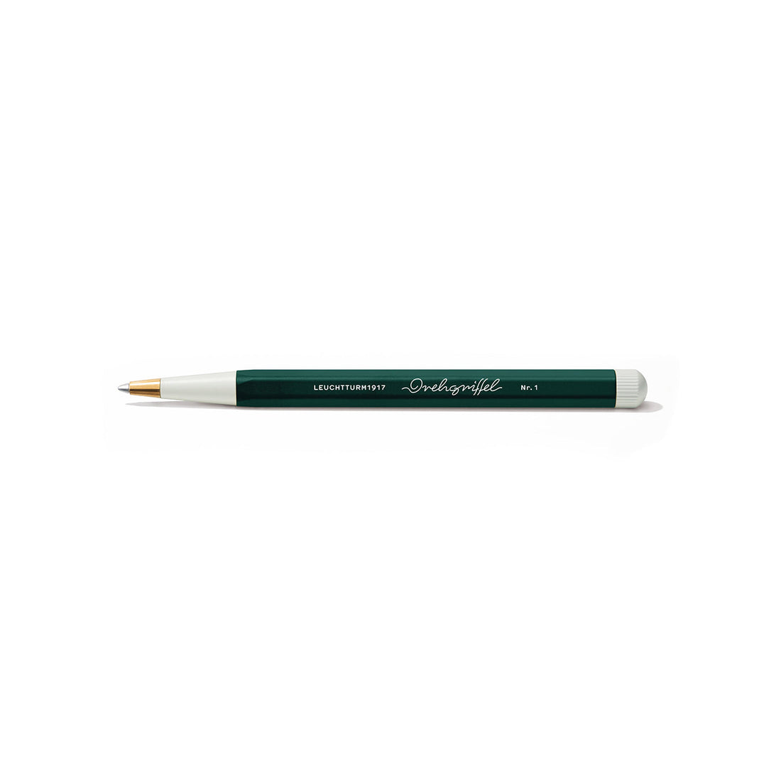 LEUCHTTURM1917 Ball Point Pen with Royal Blue Ink | Drehgriffel No. 1 | Forest Green | Twist Mechanism