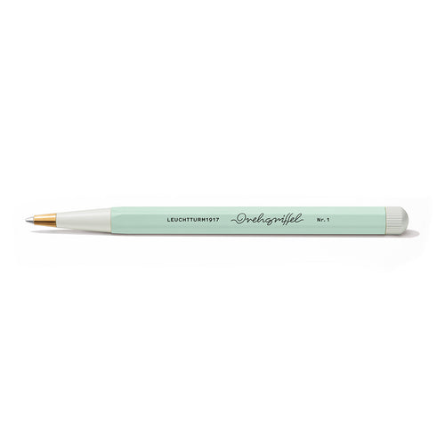 LEUCHTTURM1917 Gel Pen with Document Proof Black Ink | Drehgriffel No. 1 | Mint Green| Twist Mechanism