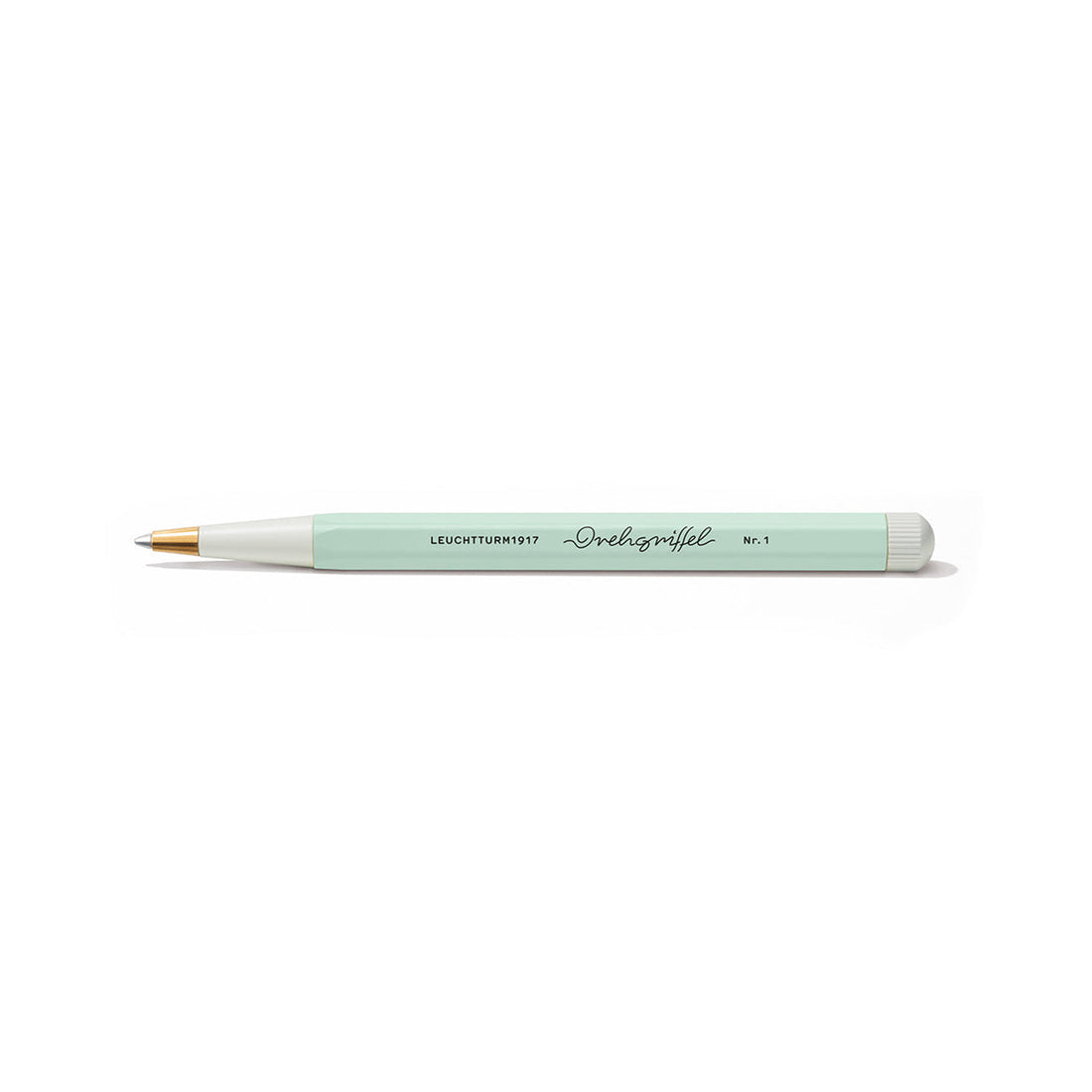 LEUCHTTURM1917 Gel Pen with Document Proof Black Ink | Drehgriffel No. 1 | Mint Green| Twist Mechanism