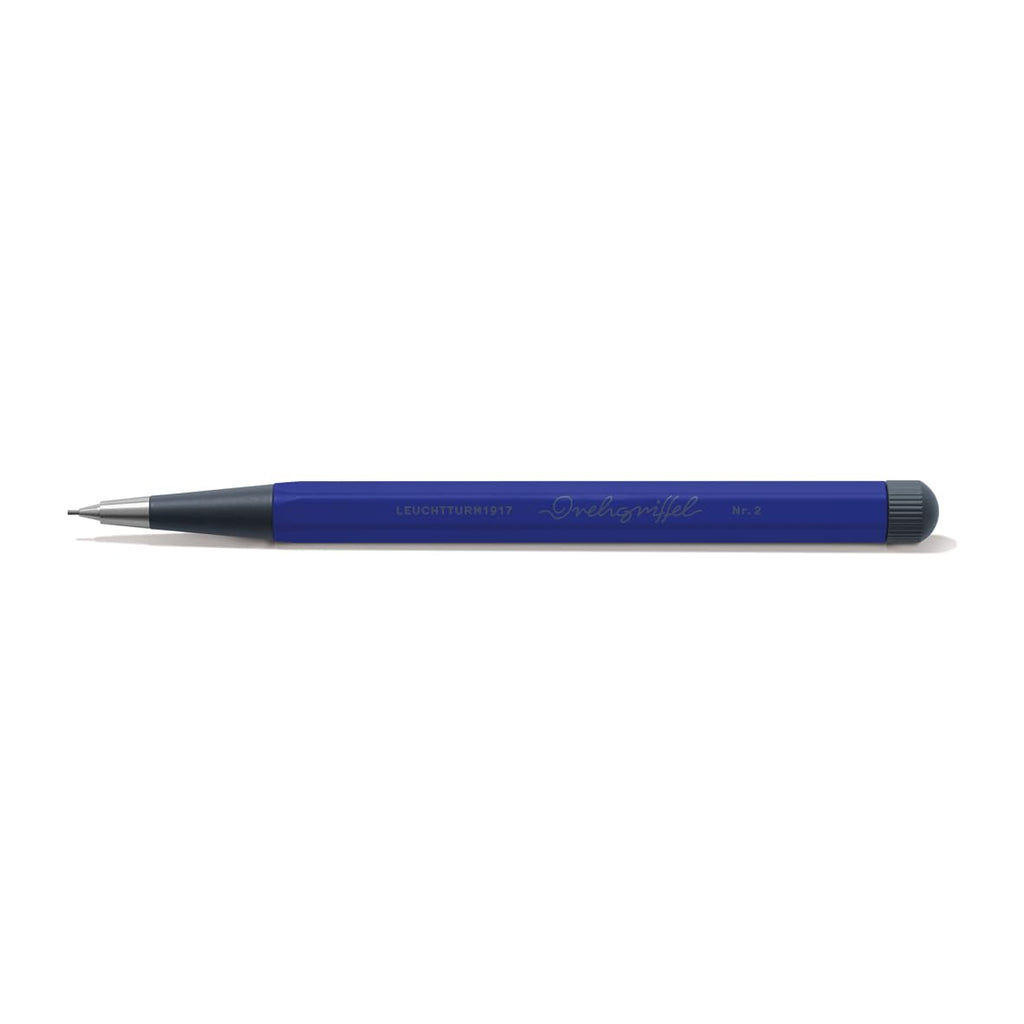 LEUCHTTURM1917 0.7mm Mechanical Clutch Pencil | Graphite HB Lead | Drehgriffel No. 2 | Ink Blue | Twist Mechanism