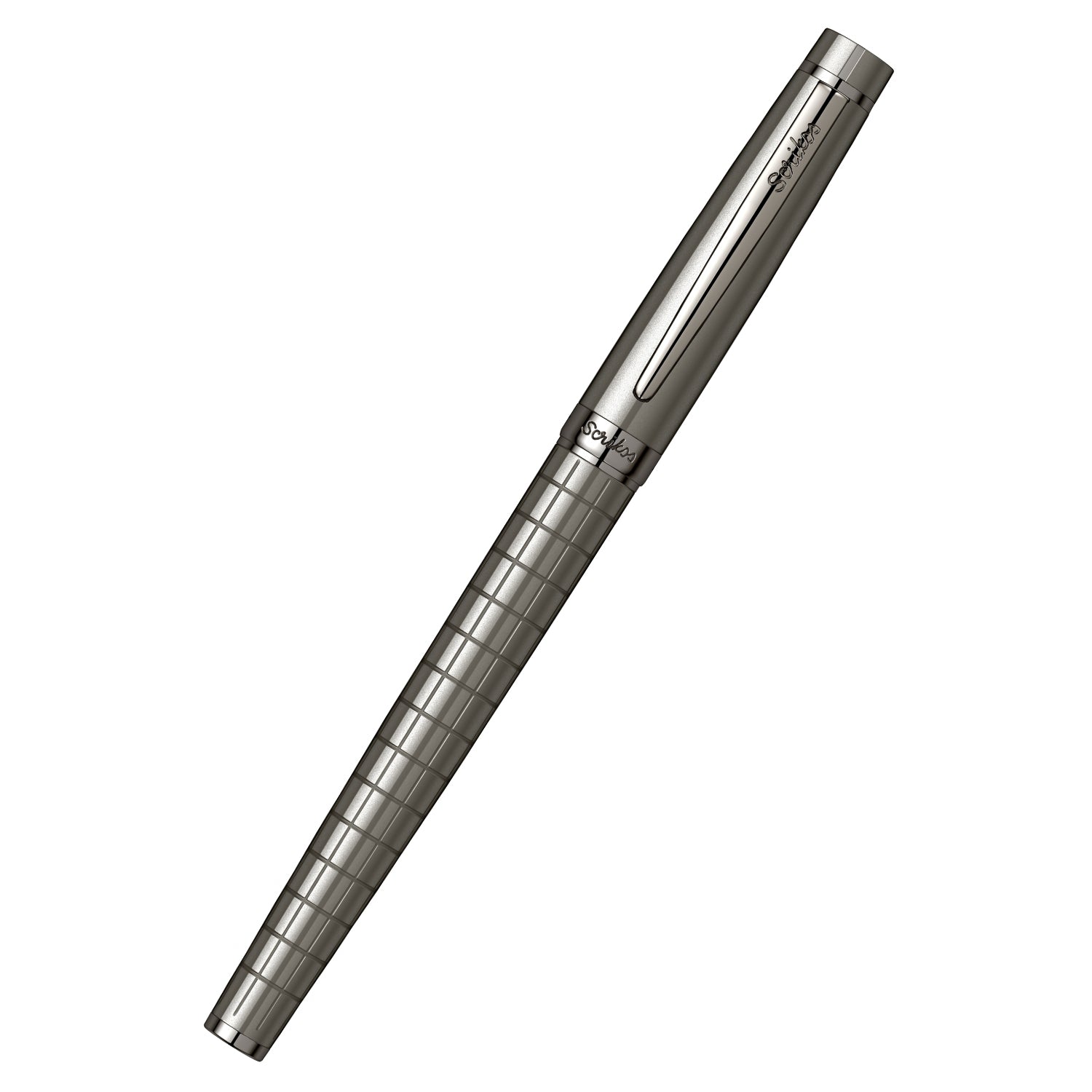 Scrikss | Honour 38 | Carbon Gray | Fountain Pen | Gun Metal Plated Trims
