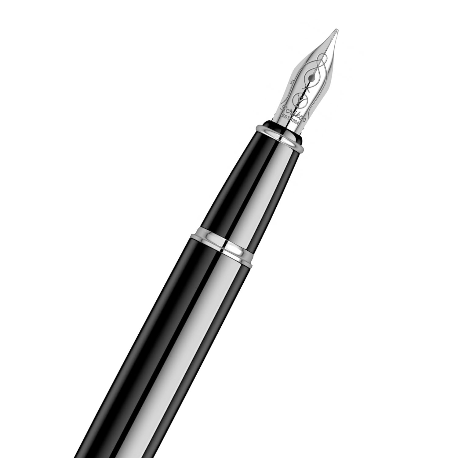 Scrikss | Noble 35 | Fountain Pen | Black-CT Medium