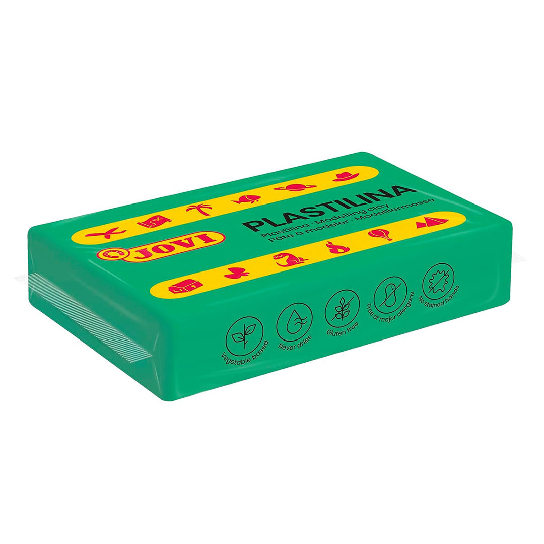 Jovi Plastilina Reusable & Non-Drying Modeling Clay; 30, Light Green