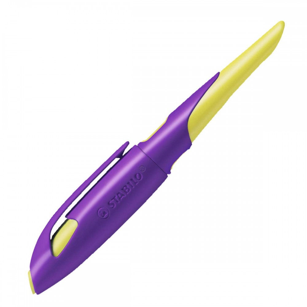 Stabilo | Easy Birdy | Fountain Pen | Right Handed | Violet-Yellow | Medium nib - penpencilink