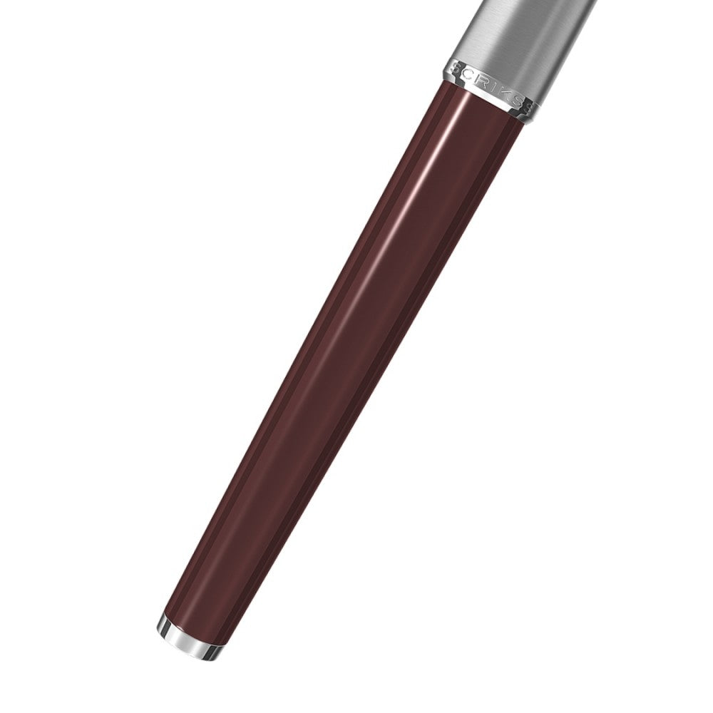 Scrikss | Roller Ball Point Pen | Metropolis | Burgundy Barrel