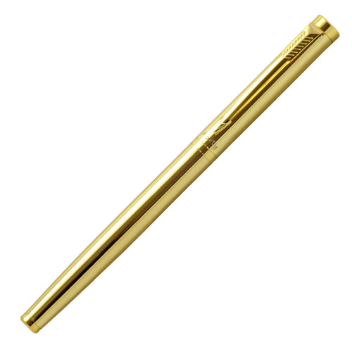 Acuity Roller Gel Pen - Metal Body with Glossy Gold Finish - Comes with a Pen Pouch - Ink Colour Blue - 40003