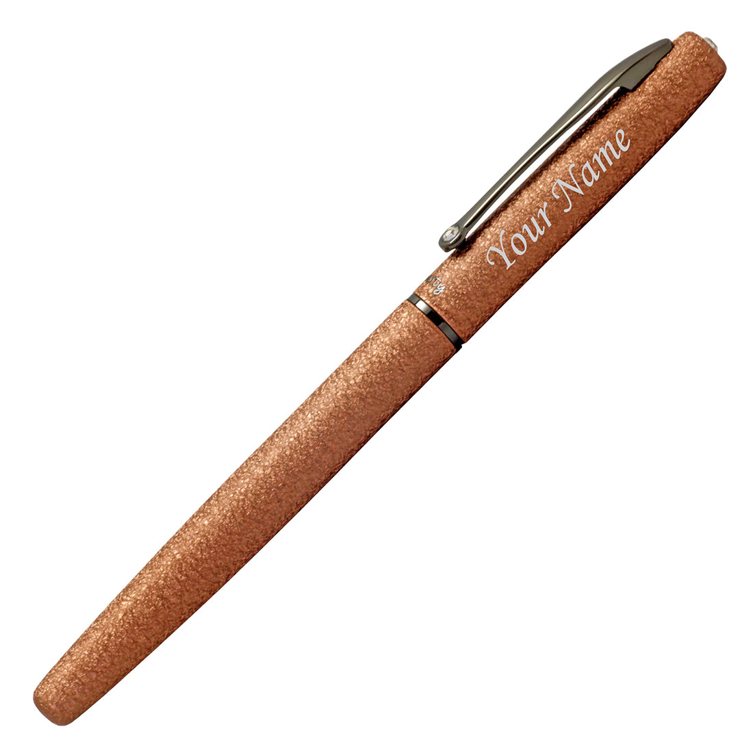 Acuity Roller Gel Pen - Metal Body with Fine Textured Bronze Finish - Comes with a Pen Pouch - Ink Colour Blue - 40005