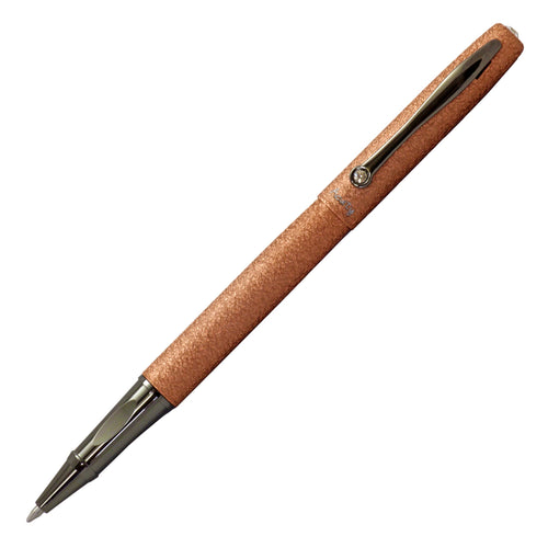 Acuity Roller Gel Pen - Metal Body with Fine Textured Bronze Finish - Comes with a Pen Pouch - Ink Colour Blue - 40005
