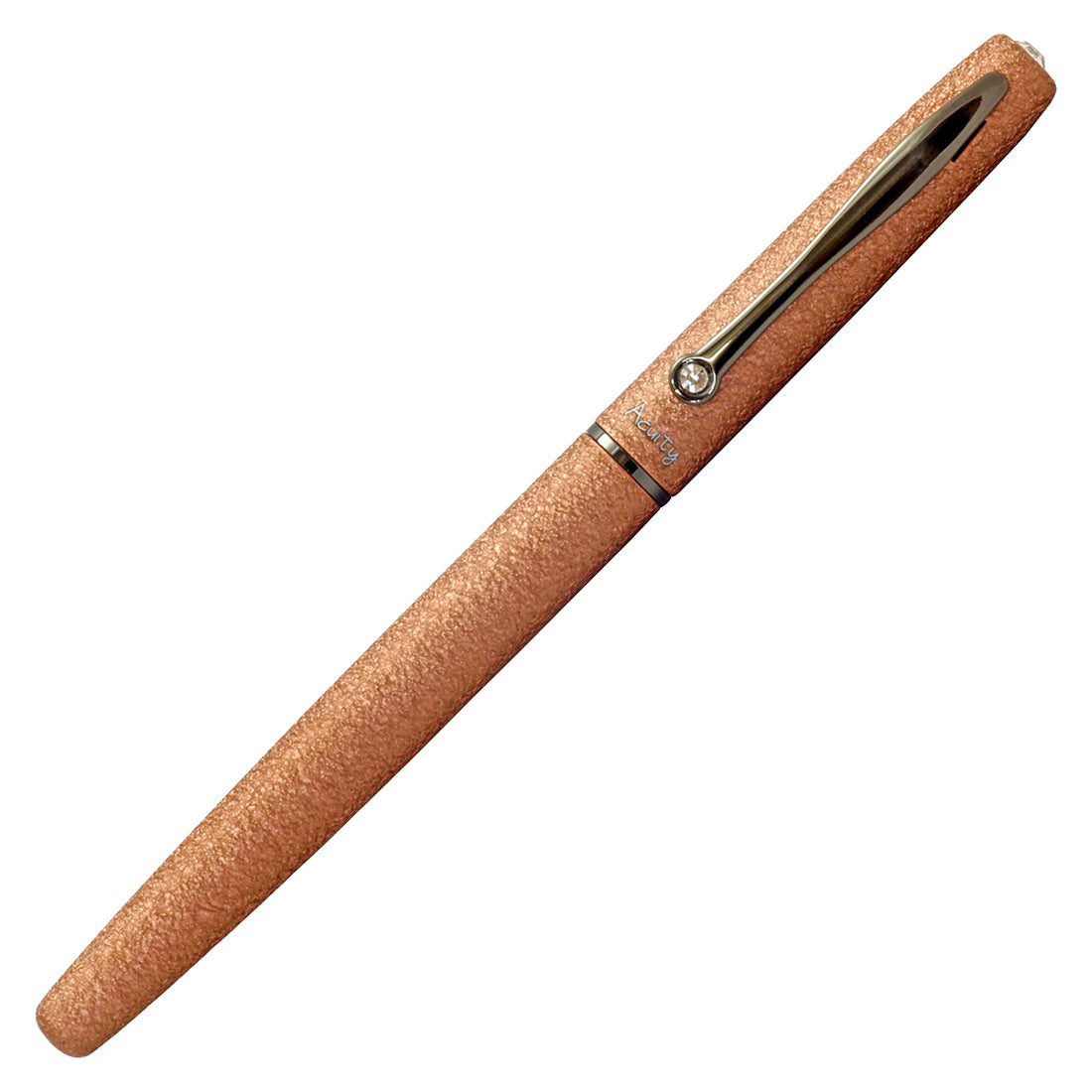 Acuity Roller Gel Pen - Metal Body with Fine Textured Bronze Finish - Comes with a Pen Pouch - Ink Colour Blue - 40005