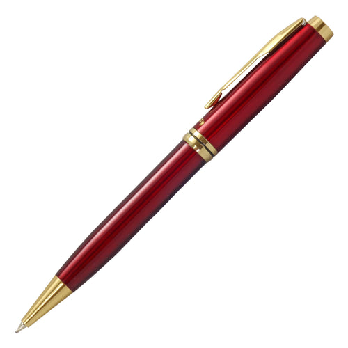 Acuity Ball Point Pen - Metal Body with Glossy Red Finish And Gold Clip - Comes with a Pen Pouch - Ink Colour Blue - 40006