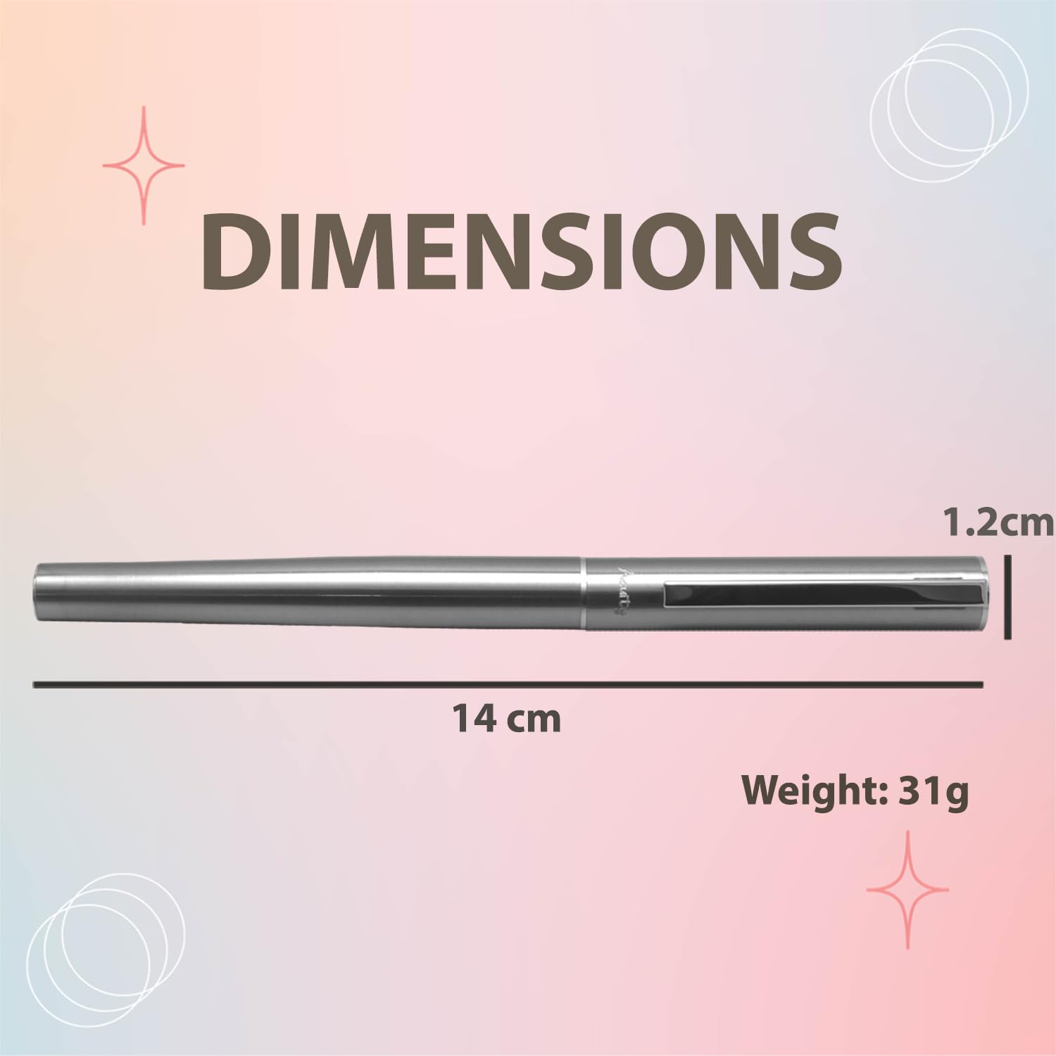 Acuity Roller Gel Pen - Metal Body with Chrome Finish - Comes with a Pen Pouch - Ink Colour Blue - 40010