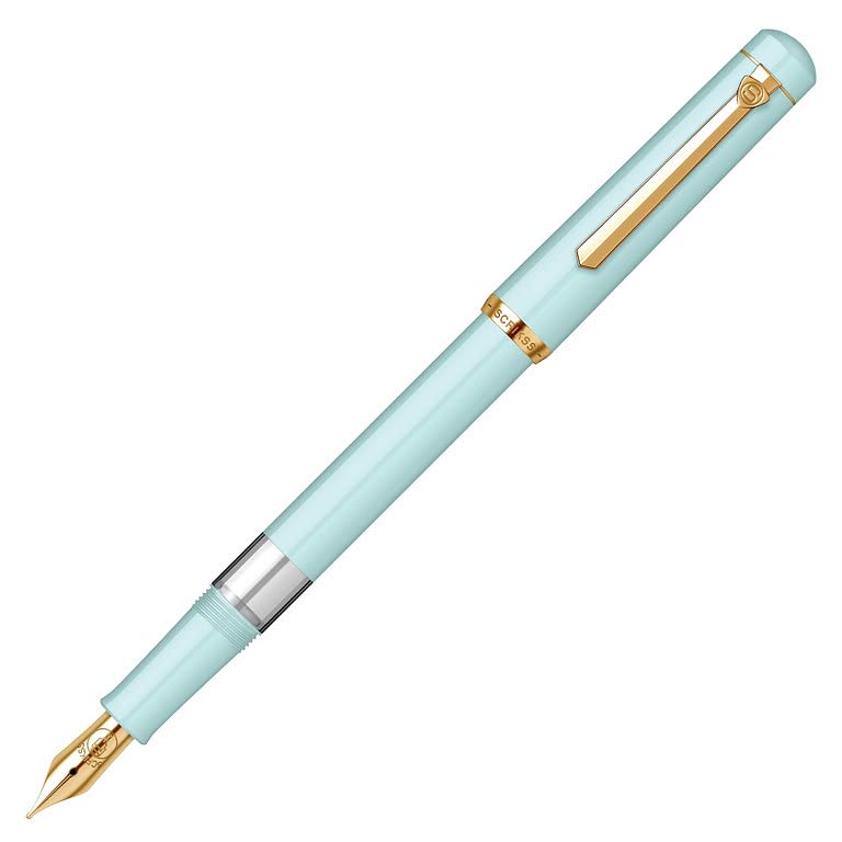 Scrikss 419 Medium Nib Fountain Pen - Mint GT