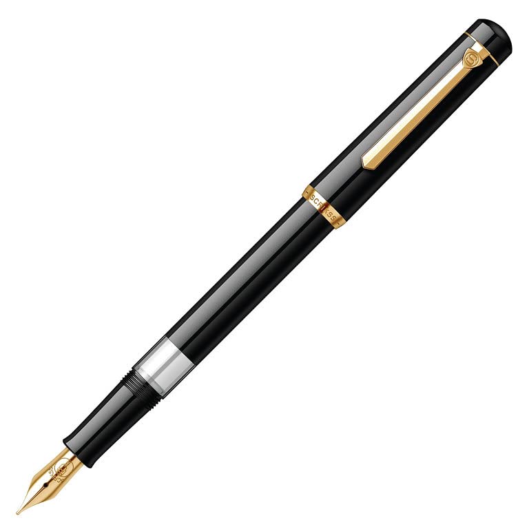 Scrikss | 419 Legendary | Classic | Fountain Pen | Acrylic Black Barrel - penpencilink