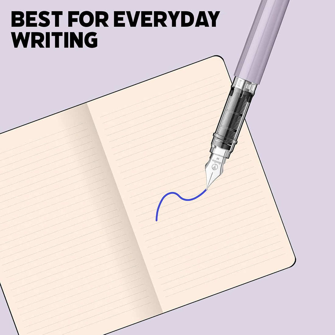 Scrikss | Primeo | Fountain Pen | Lilac | Medium Nib