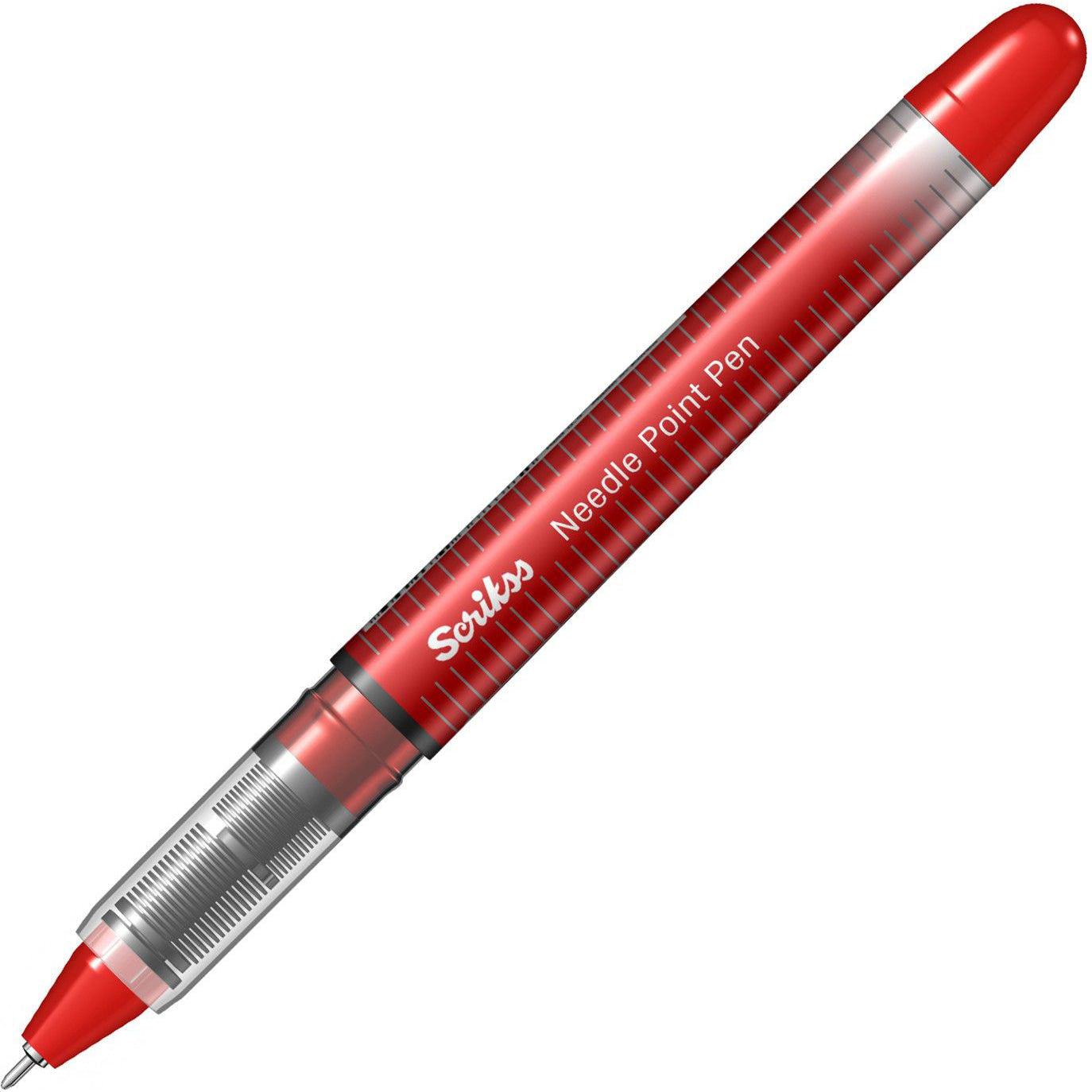 Scrikss Office 0.5 mm Needle Point Pen - Water Based Fast Drying Ink, Strength & Durable Micro Extruded Tip - 3 Pieces NP68 Set (Black, Blue,Red)