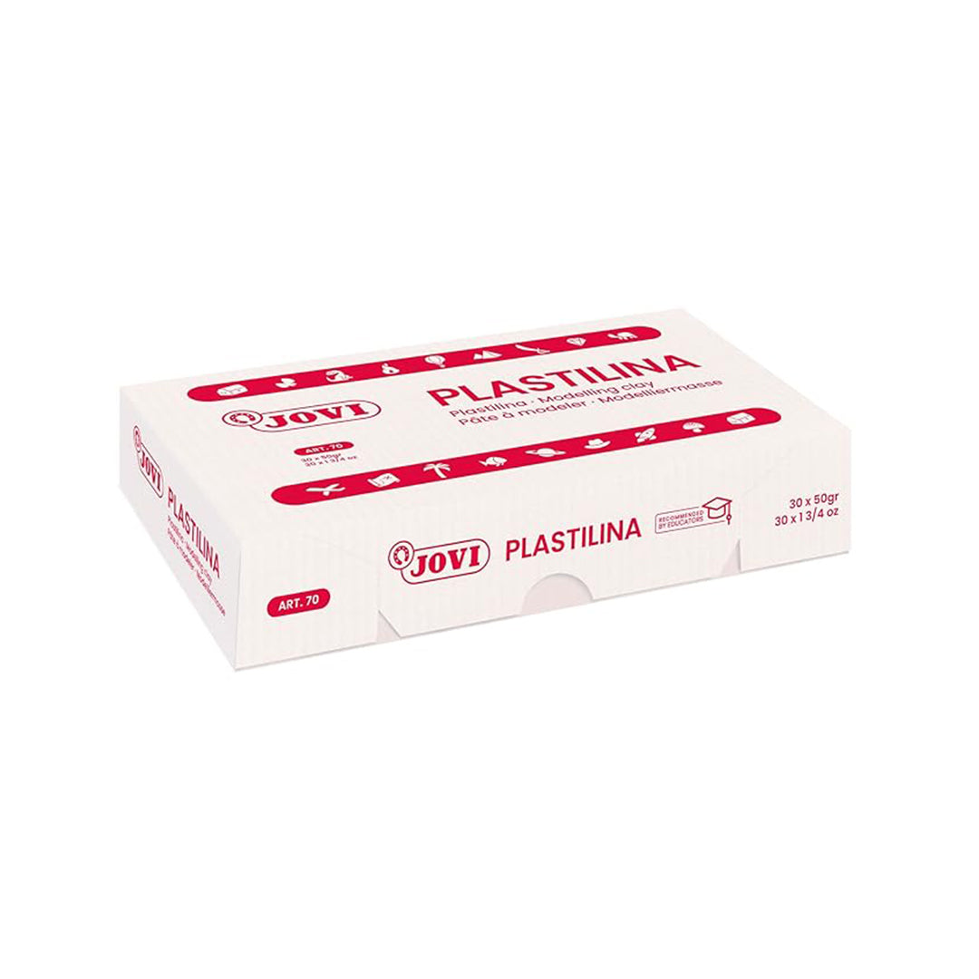 Jovi Plastilina Reusable & Non-Drying Modeling Clay; 30, Light Green