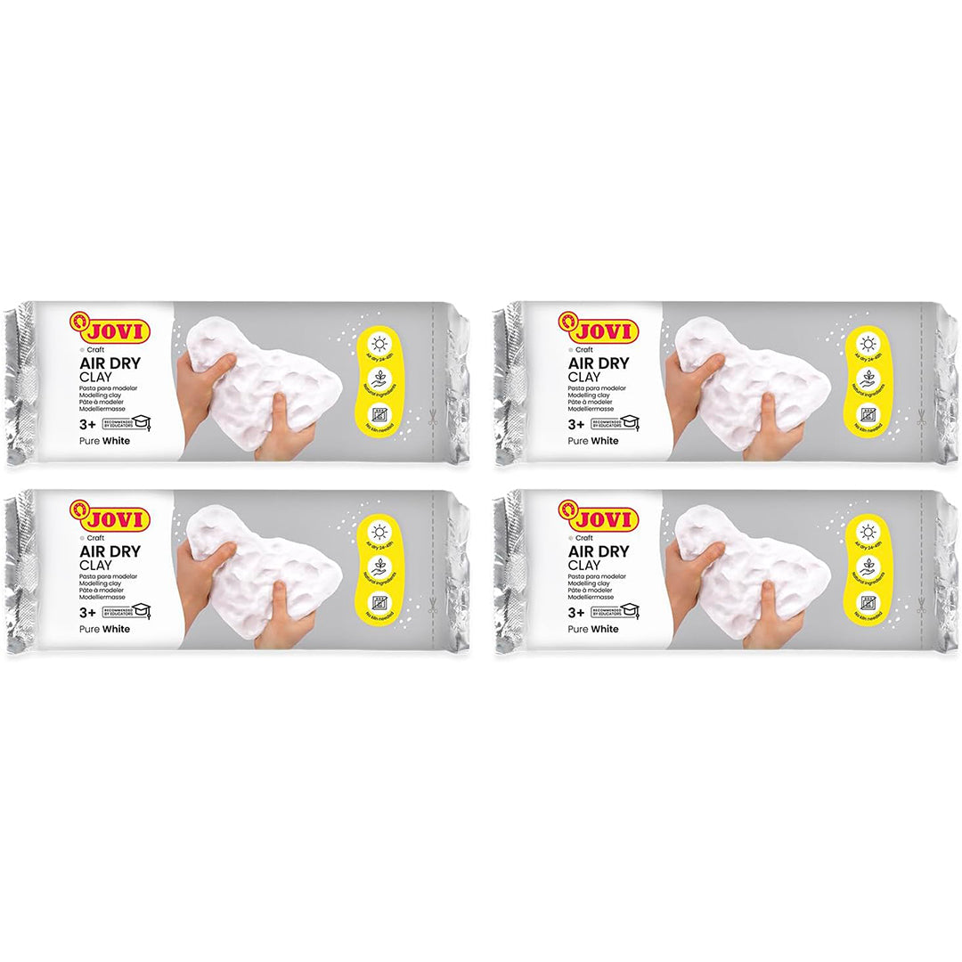 Jovi | Air Dry | Modeling Clay Kit | Set of 4 | White Color | (P86/4)