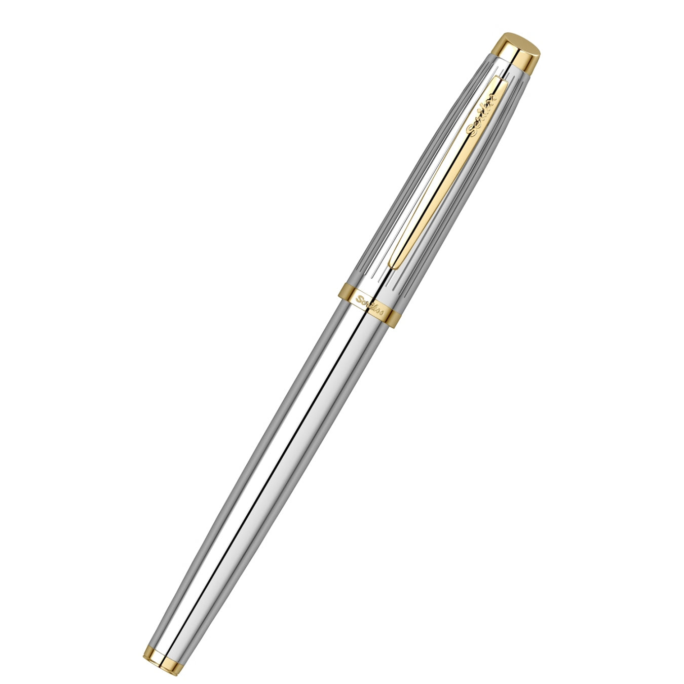 Scrikss Oscar 39 Medium nib Fountain Pen - Chrome GT