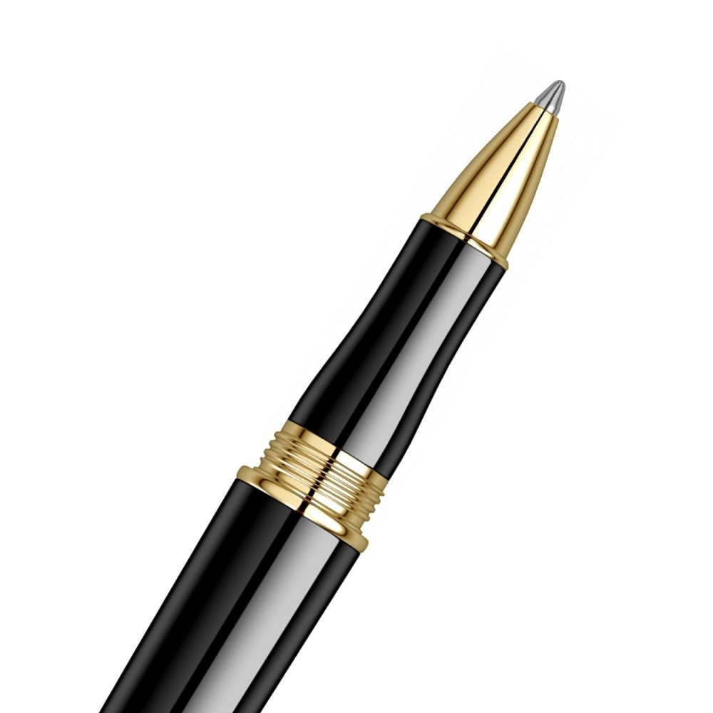 Scrikss Heritage 23k Gold Plated Rollerball Pen | Glossy Black