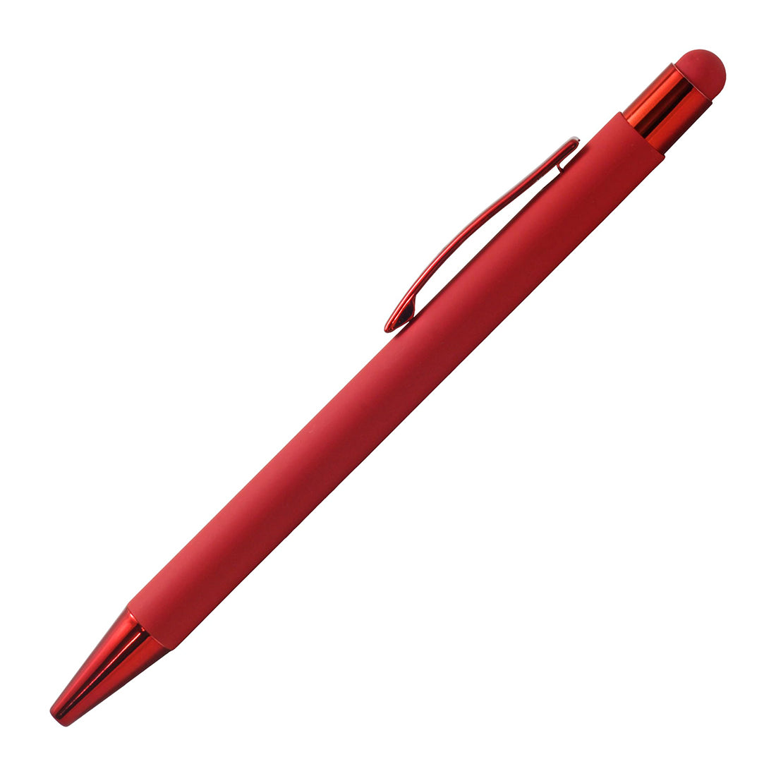 Acuity Ball Point Pen - Metal Body with Matte Red Finish & Metallic Finish Accessories - It Comes in a Pen Pouch - Ink Colour Blue - 50011