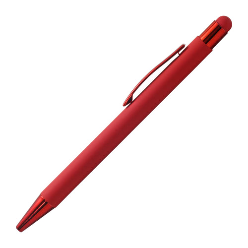 Acuity Ball Point Pen - Metal Body with Matte Red Finish & Metallic Finish Accessories - It Comes in a Pen Pouch - Ink Colour Blue - 50011